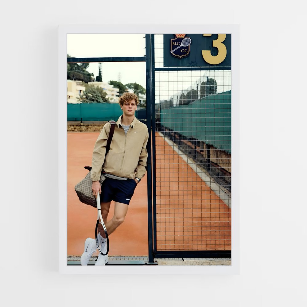 Poster Jannik sinner – affiche Tennis (vue 3)